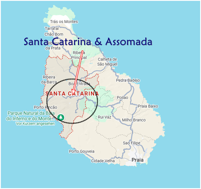 Assomada and Santa Catarina area