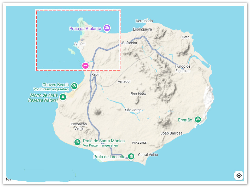 Ilha Boavista - Noroeste
